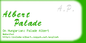 albert palade business card